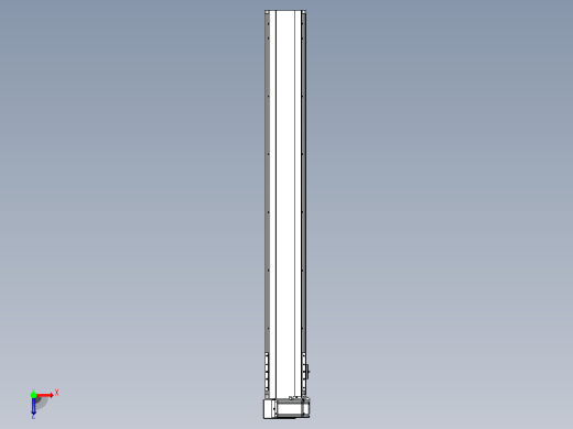 皮带直线轴半封闭可选导轨TPA-HNB-140D-120-L1100-LU-Y-P40-N3俯视缩略图