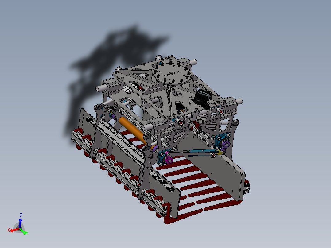 机器人可调式袋夹抓手Solidworks设计 附STEP格式