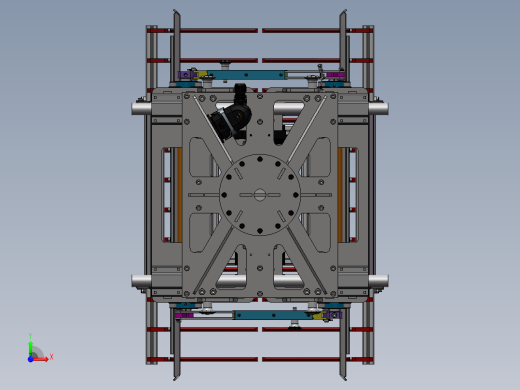 机器人可调式袋夹抓手Solidworks设计 附STEP格式前视缩略图