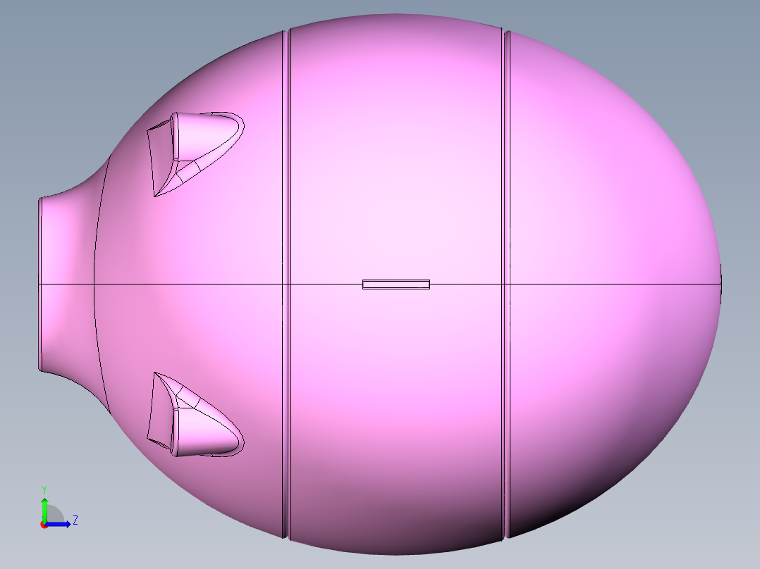 小猪储钱罐左视图