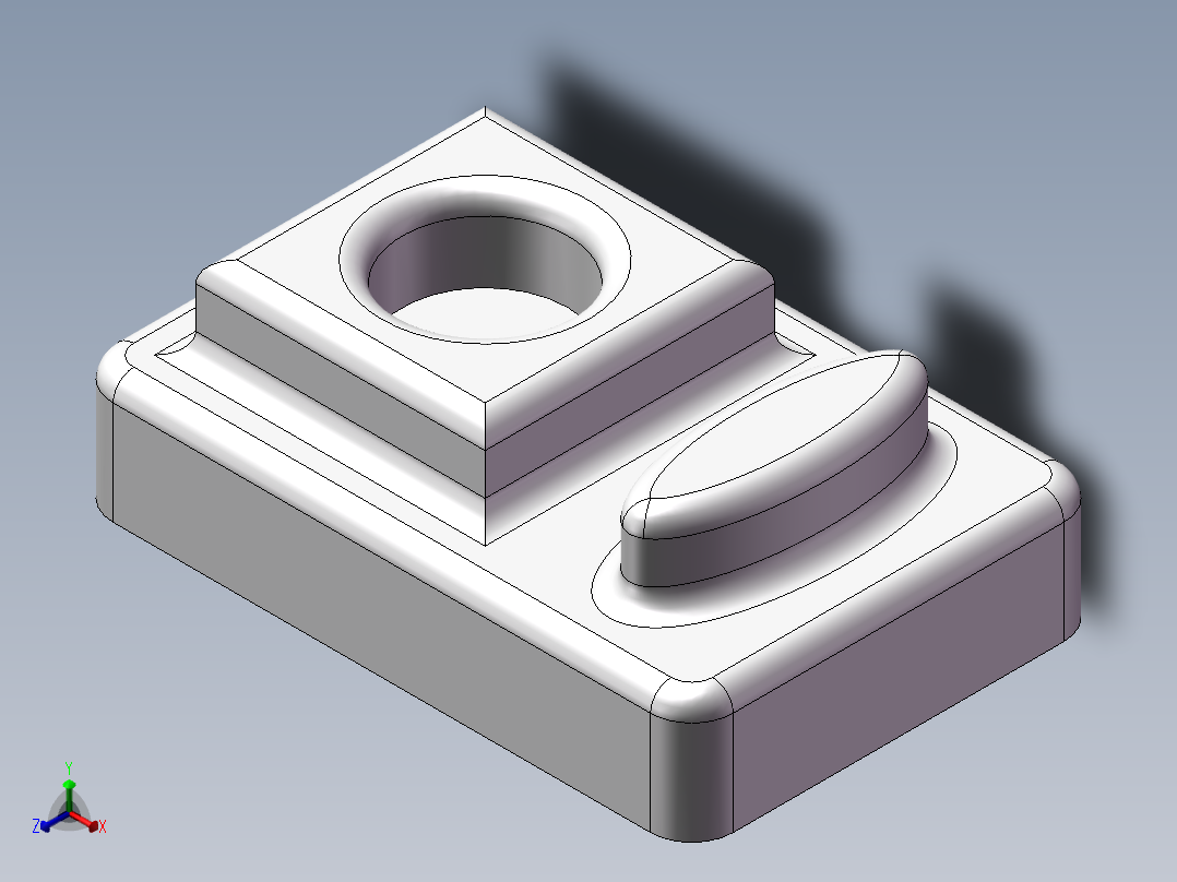 盒盖正等轴测图