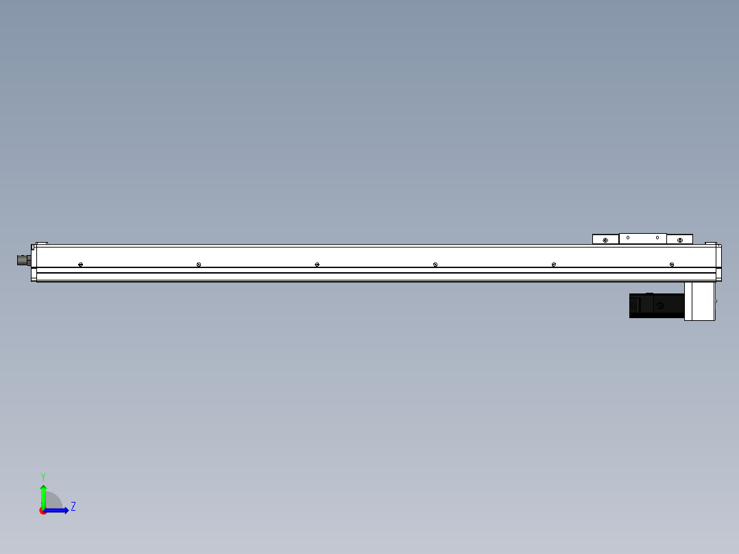 Toyo东佑达直线模组-ECH12-900-BM-100W左视图