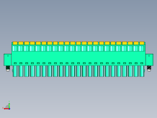 DEGSON 15EDG（公头） 3.5mm 螺钉锁紧，插拔式接线端子 FullPack-15EDGKDM-3.5-23P-14-00AH后视缩略图