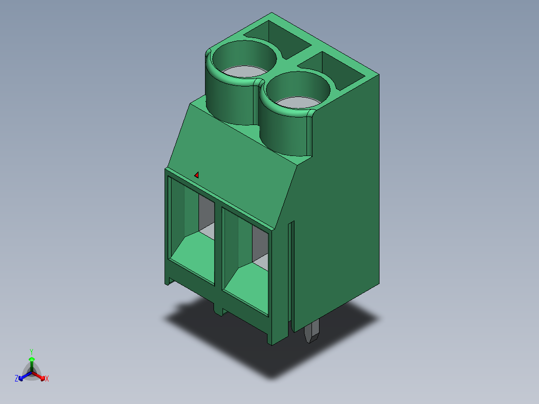 DEGSON DG636 系列 6.357.629.52mm 接线端子-DG636SubA-6.35正等轴测图
