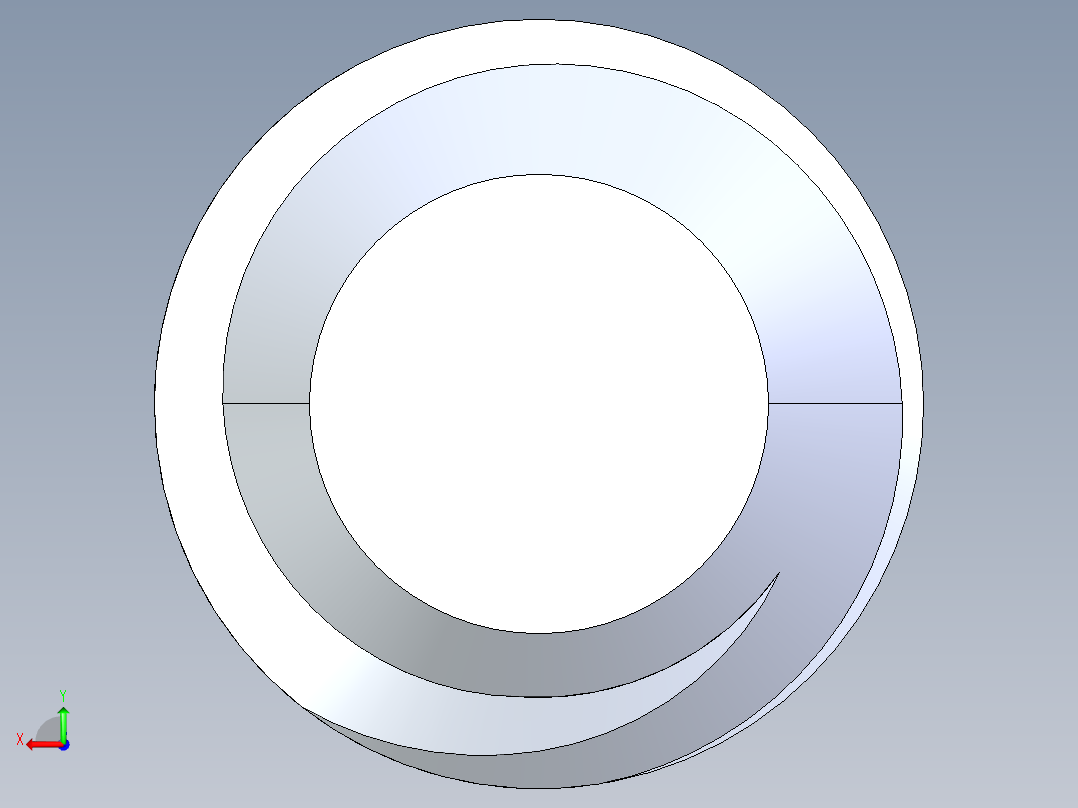 UNC 平头紧定螺钉-UNC SET SCREW 8-32 x0.250.STEP后视图