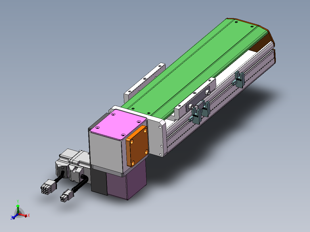 MTB同步带半封闭MTB10-RD-100W主视图
