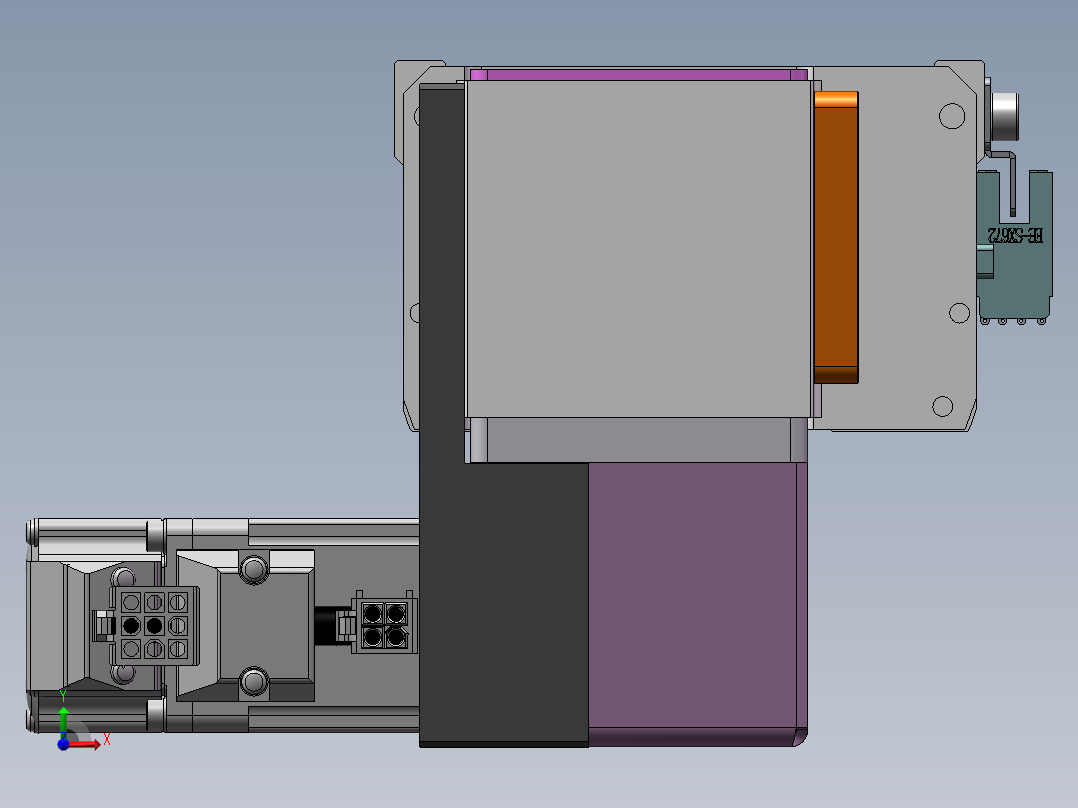 MTB同步带半封闭MTB10-RD-100W前视图