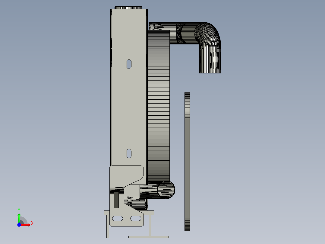 散热器总成前视图