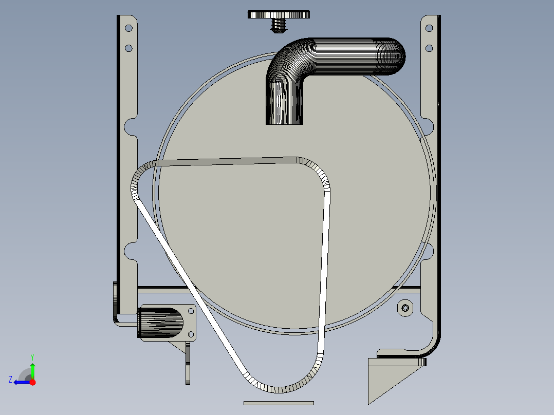 散热器总成右视图