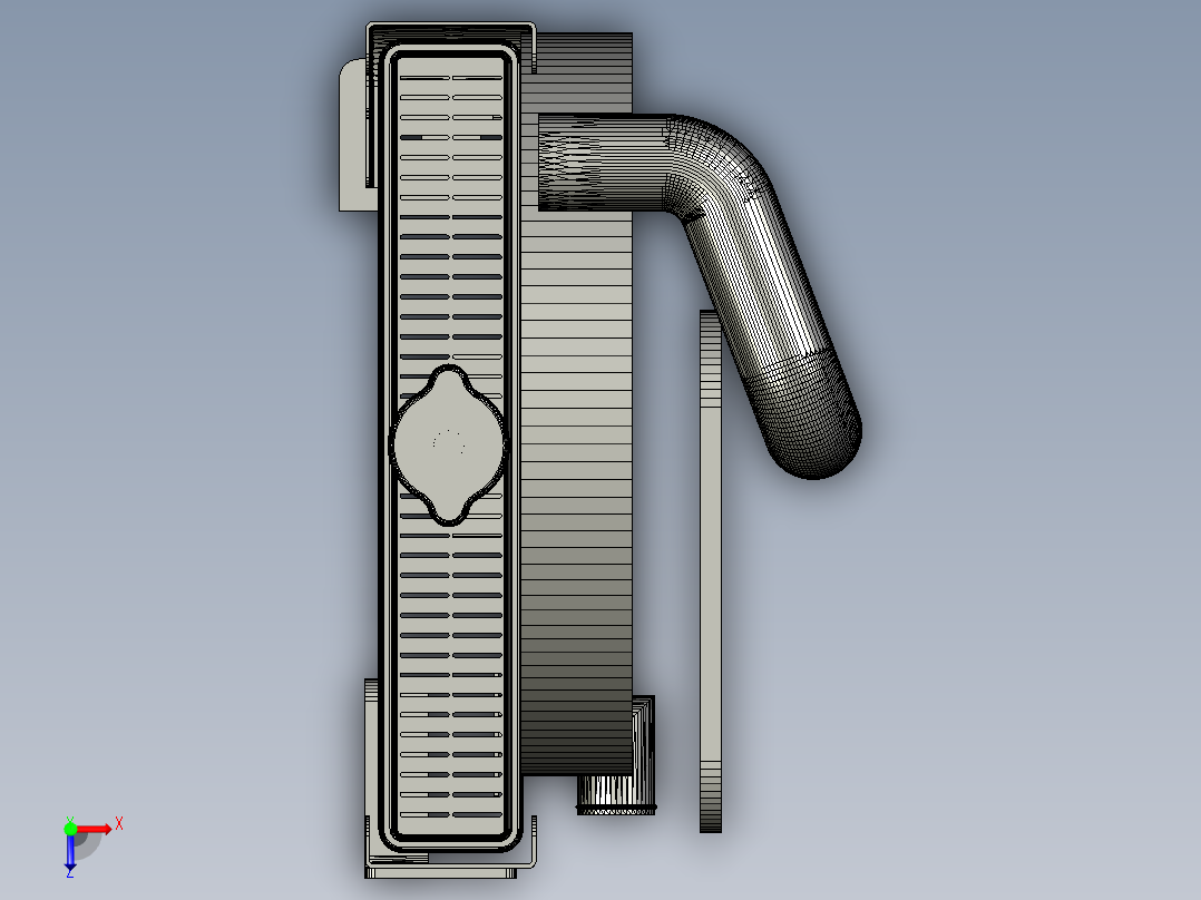 散热器总成俯视图