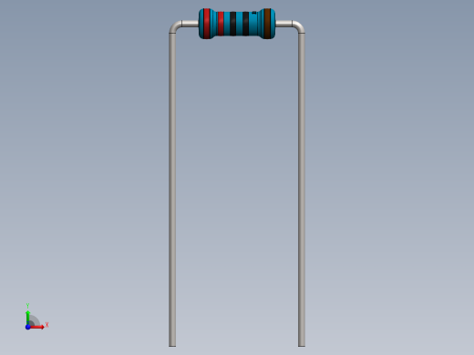 电容器 二极管 电阻器-Resistor 220 Ohm Blue前视缩略图
