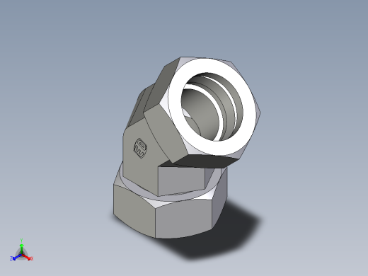 卡套式工业通用硬管接头EO_Swivel_nut_45_deg_elbow_EV42LCF
