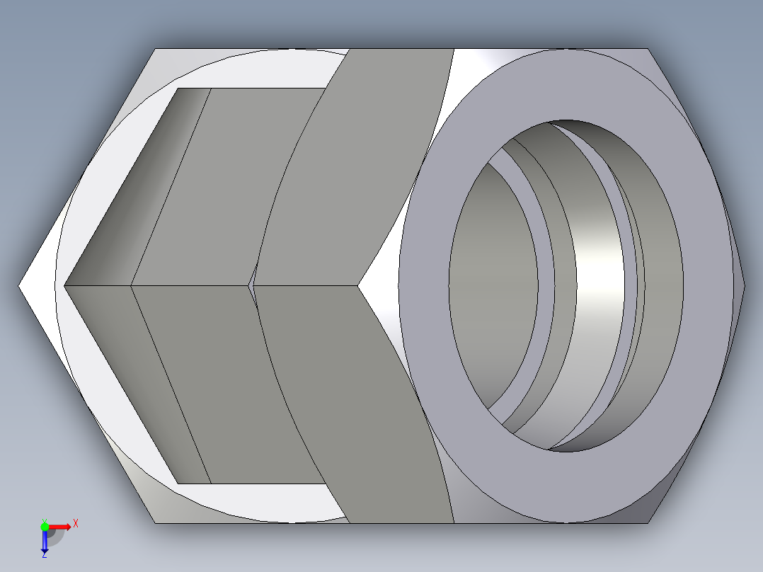 卡套式工业通用硬管接头EO_Swivel_nut_45_deg_elbow_EV42LCF俯视图