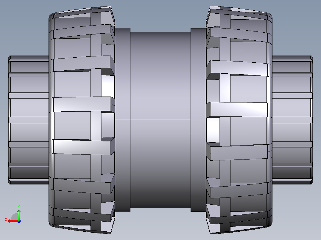 2SXEAV 女性端溶剂焊接EasyFit球形止回阀，ASTM系列后视图