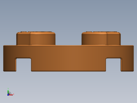 乐高零件 4032 板 2 x 2 圆形-4032 Bright Orange Plate 2 x 2 Round.SLDPRT前视缩略图