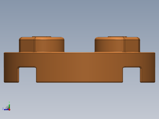 乐高零件 4032 板 2 x 2 圆形-4032 Bright Orange Plate 2 x 2 Round.SLDPRT右视缩略图