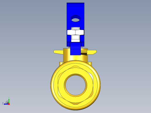 管道手动球阀-水管开关阀-手动阀门395_01_E_1右视缩略图