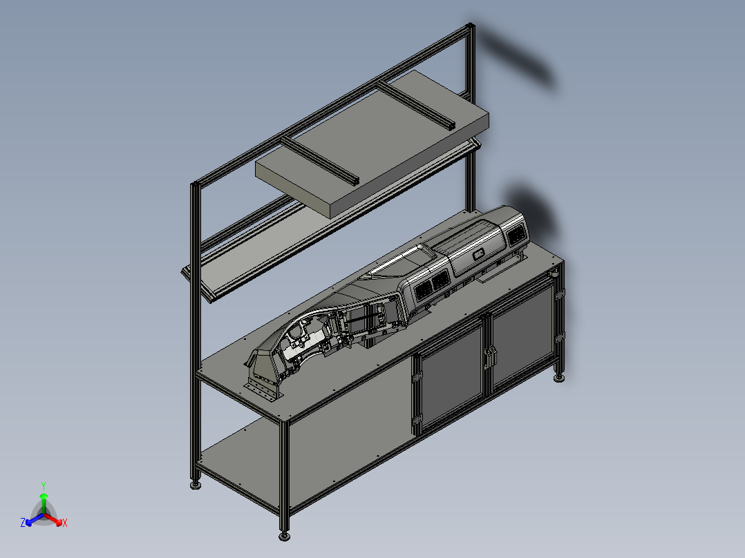 汽车仪表架空调箱操作台