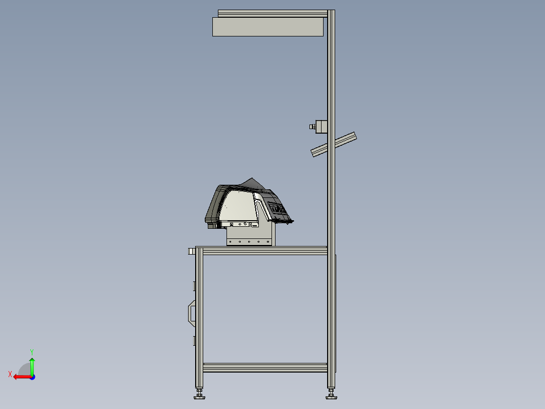 汽车仪表架空调箱操作台后视图