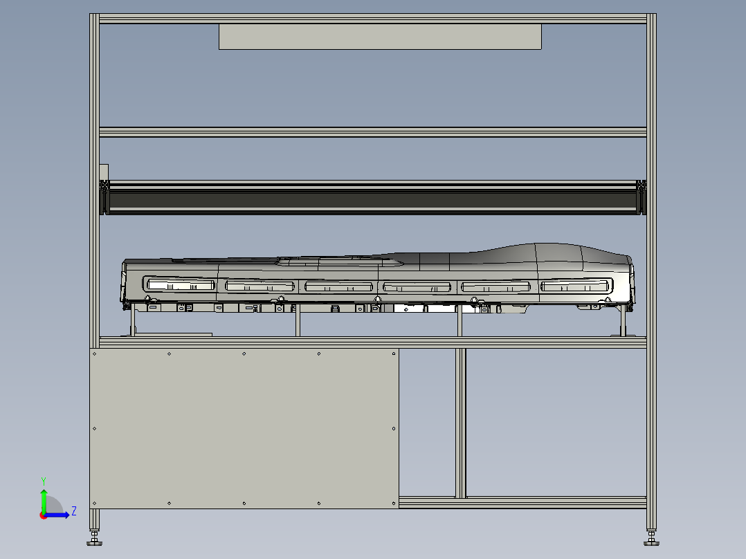 汽车仪表架空调箱操作台左视图