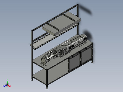 汽车仪表架空调箱操作台正等轴测缩略图