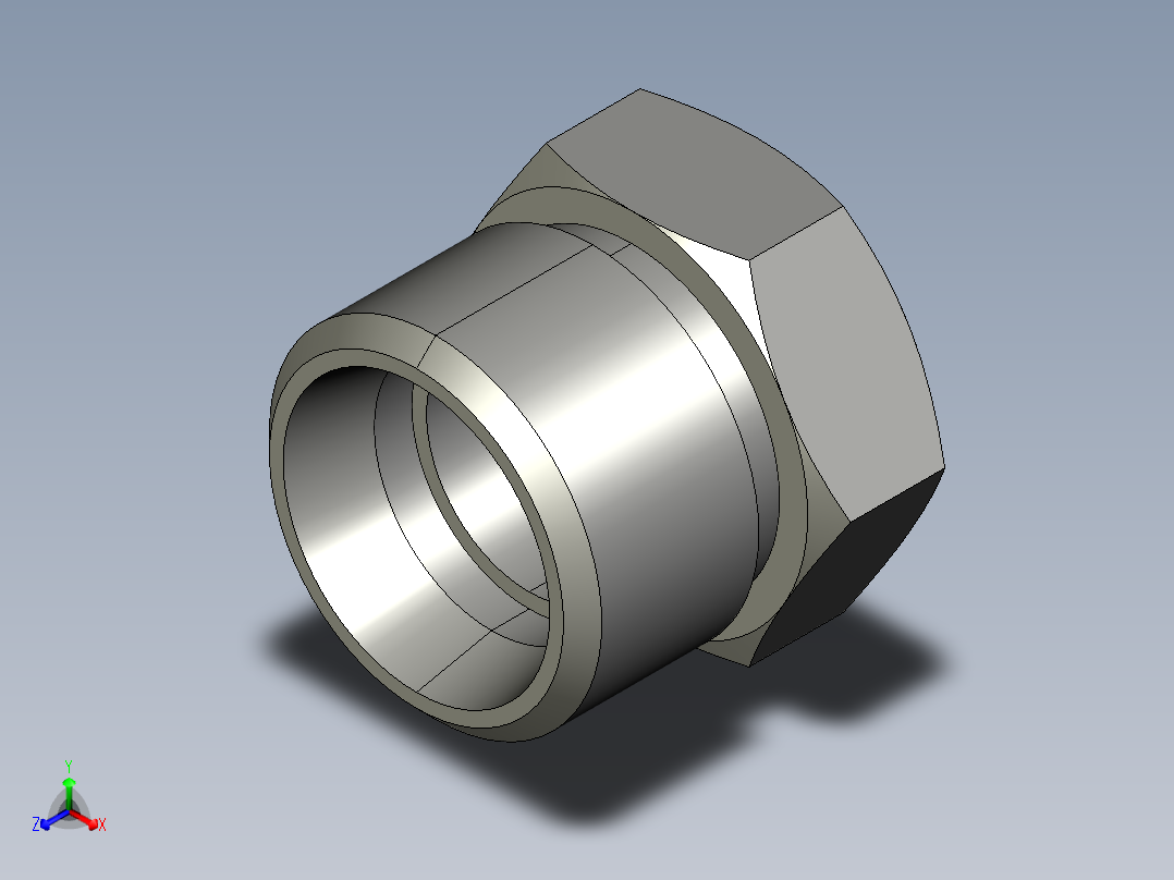 卡套式工业通用硬管接头12_pnu-s主视图