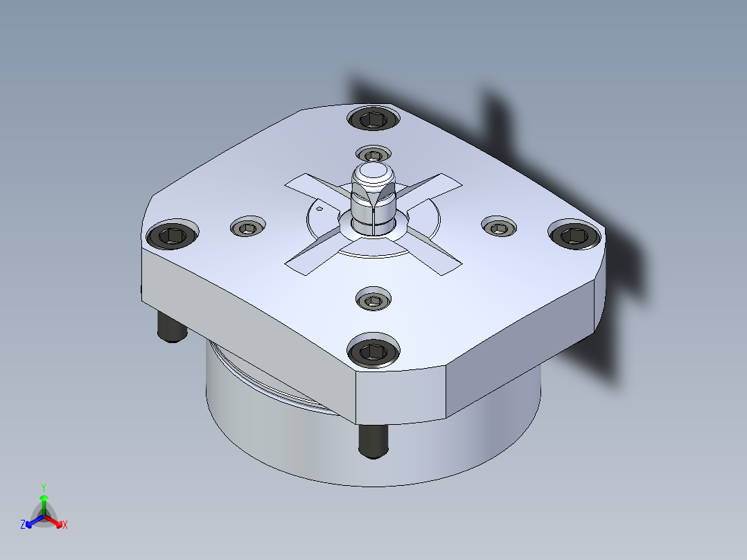 KOSMEKSWH2080-GN多系列多零件图纸模型主视图