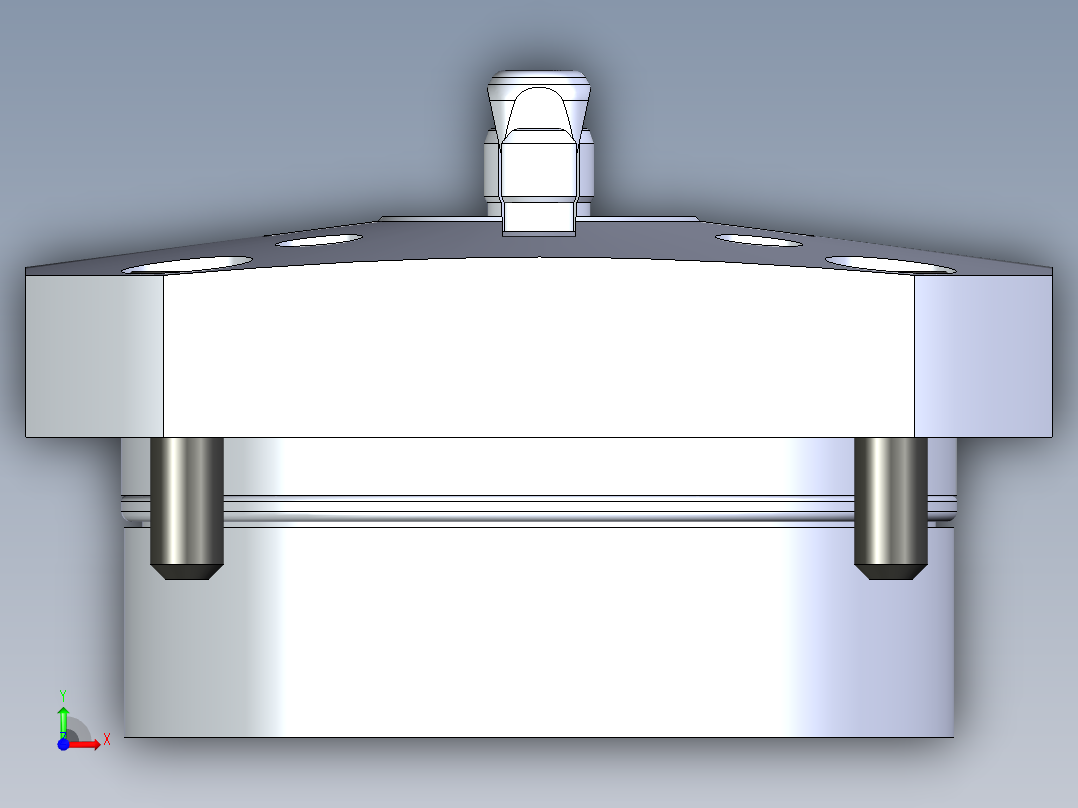 KOSMEKSWH2080-GN多系列多零件图纸模型前视图