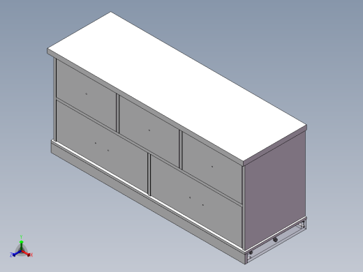 五斗柜正等轴测缩略图