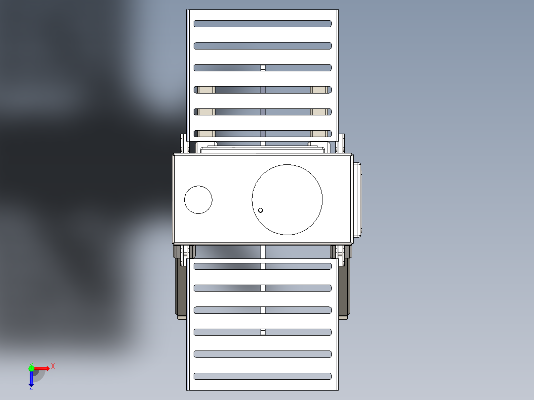 折叠烧烤架俯视图