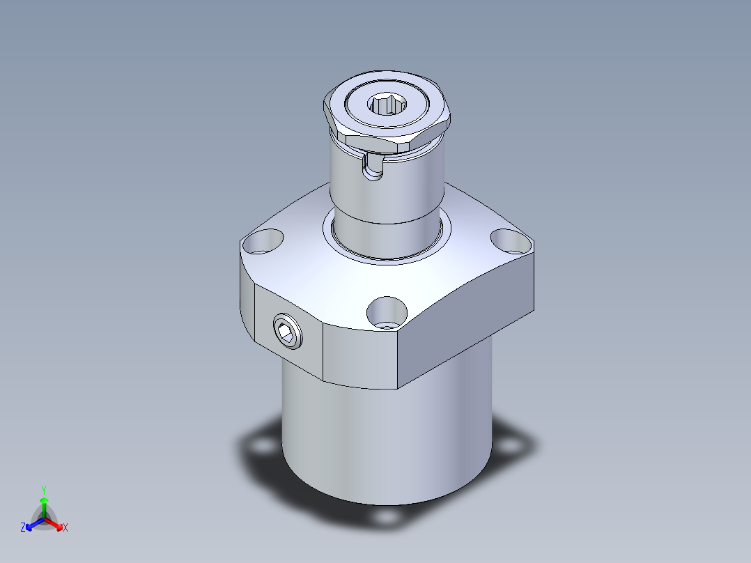 KOSMEKLG0900-GR-Y30多系列多零件图纸模型主视图