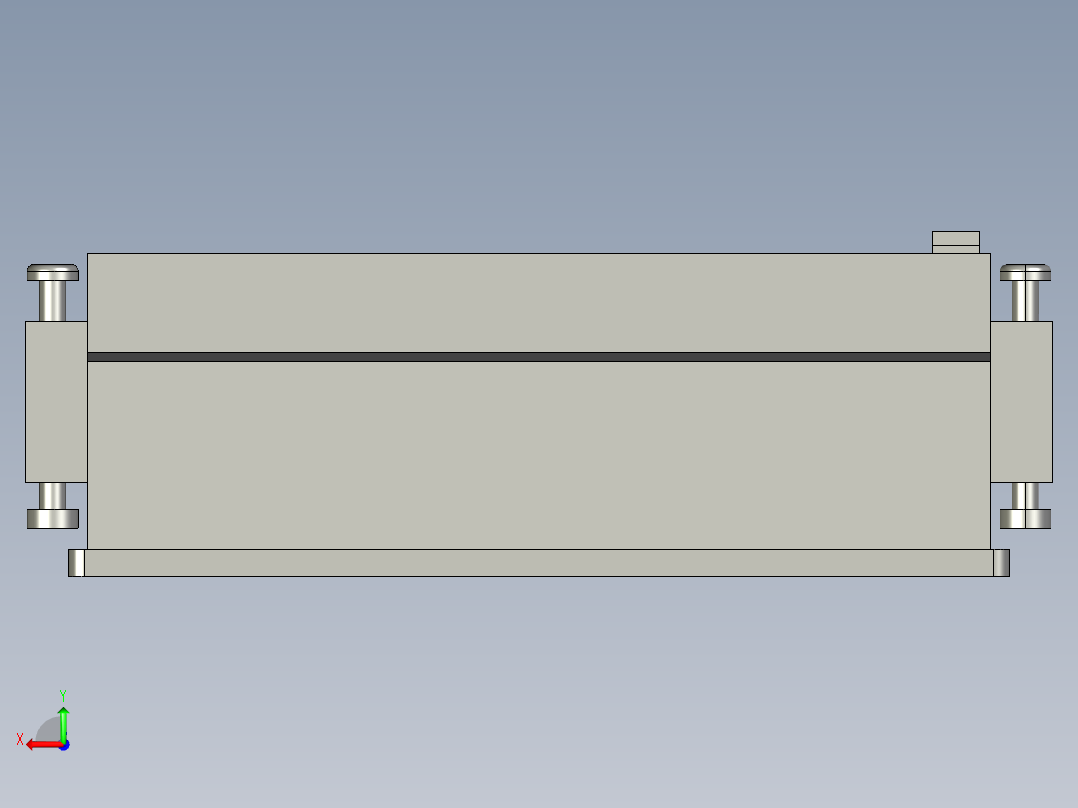 基恩士CV-751_kc图纸模型后视图
