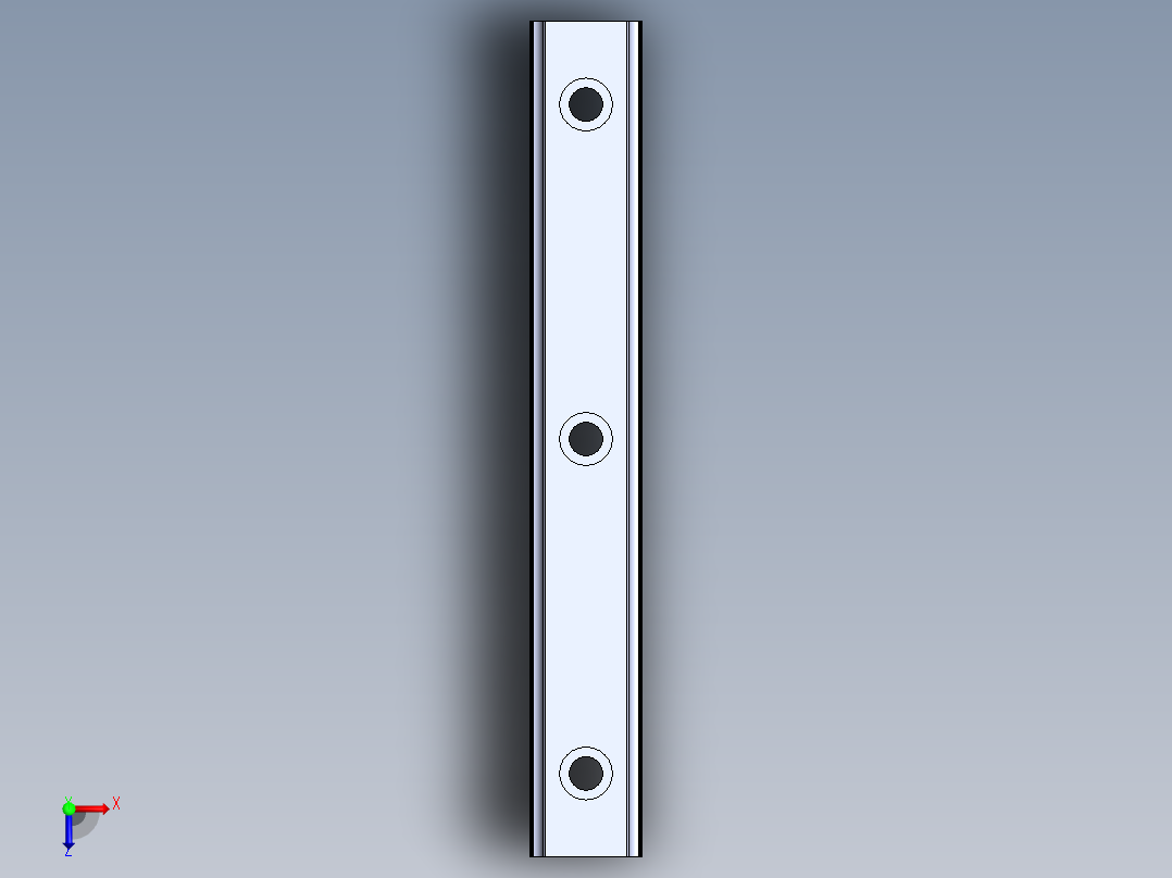 上银直线滑轨-HGH20CA俯视图