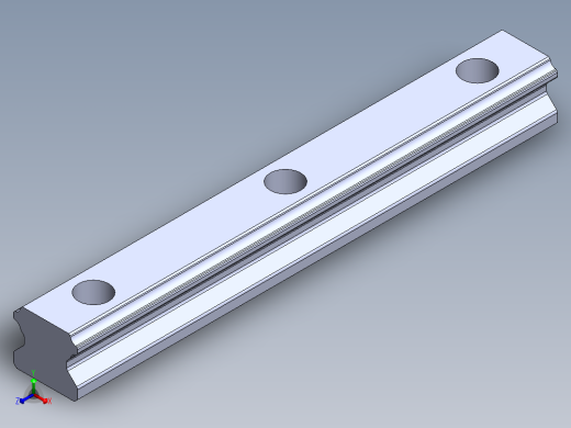 上银直线滑轨-HGH20CA正等轴测缩略图