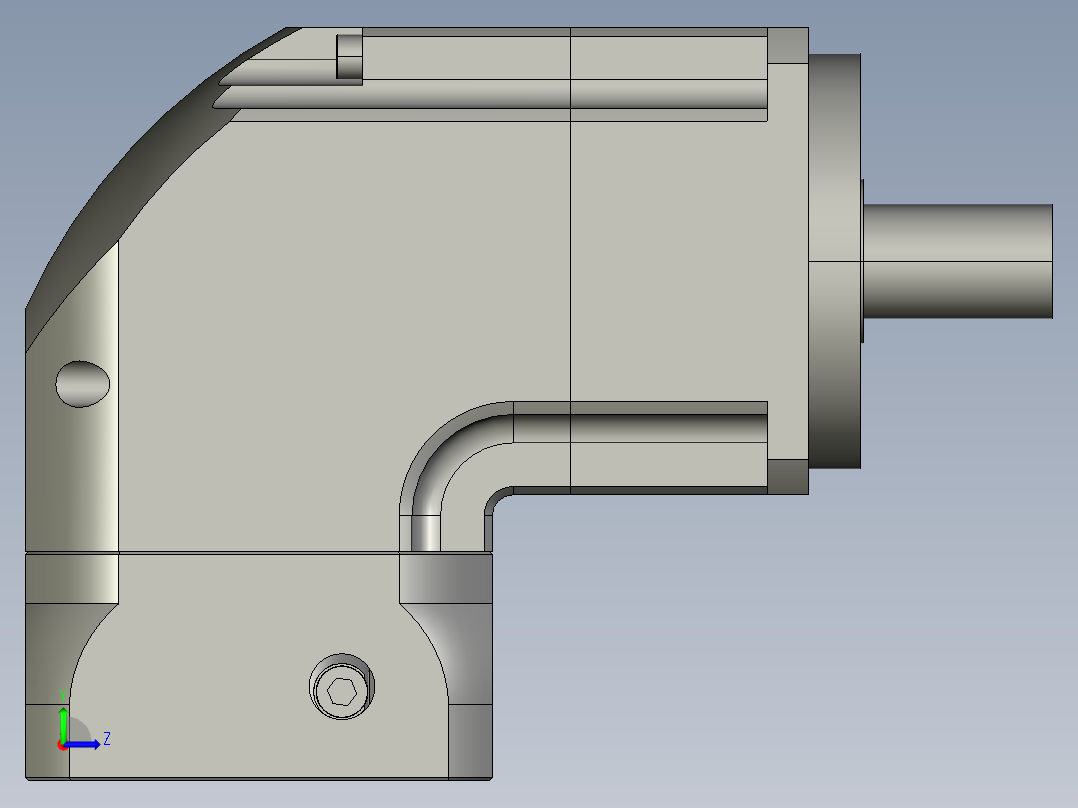 斜齿ZPGH090-L1 19-70-90-M6.STEP左视图