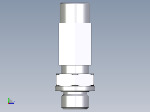 卡套式工业通用硬管接头EO_Adjustable_locknut_run_tee_LEE10SMOMDCF左视缩略图
