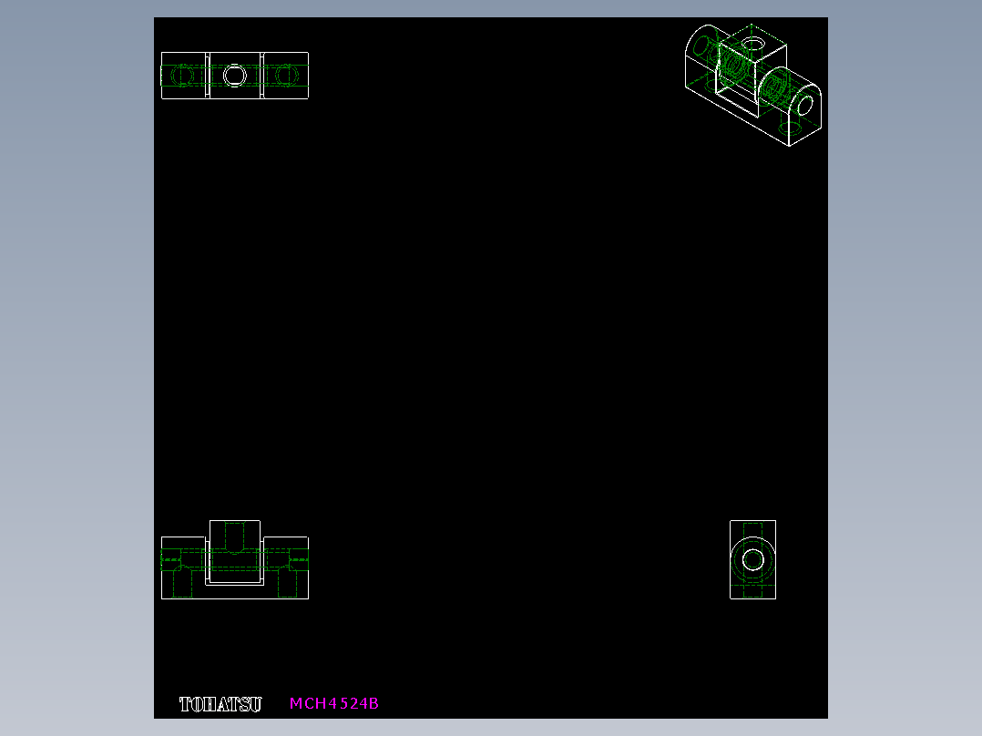 鋅合金鉸鏈MCH(B)-2D多系列多零件图纸模型