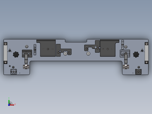 天窗装配线PA10 OFFLINE组装工位（sw16可编辑+工程图）前视缩略图