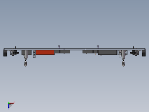 天窗装配线PA10 OFFLINE组装工位（sw16可编辑+工程图）俯视缩略图