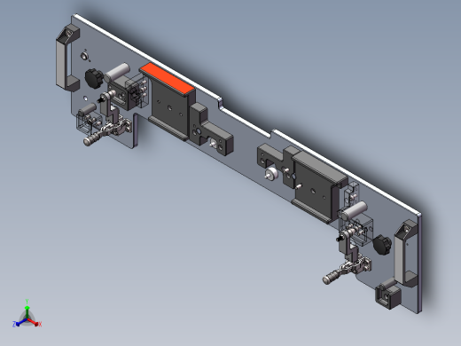 天窗装配线PA10 OFFLINE组装工位（sw16可编辑+工程图）正等轴测缩略图