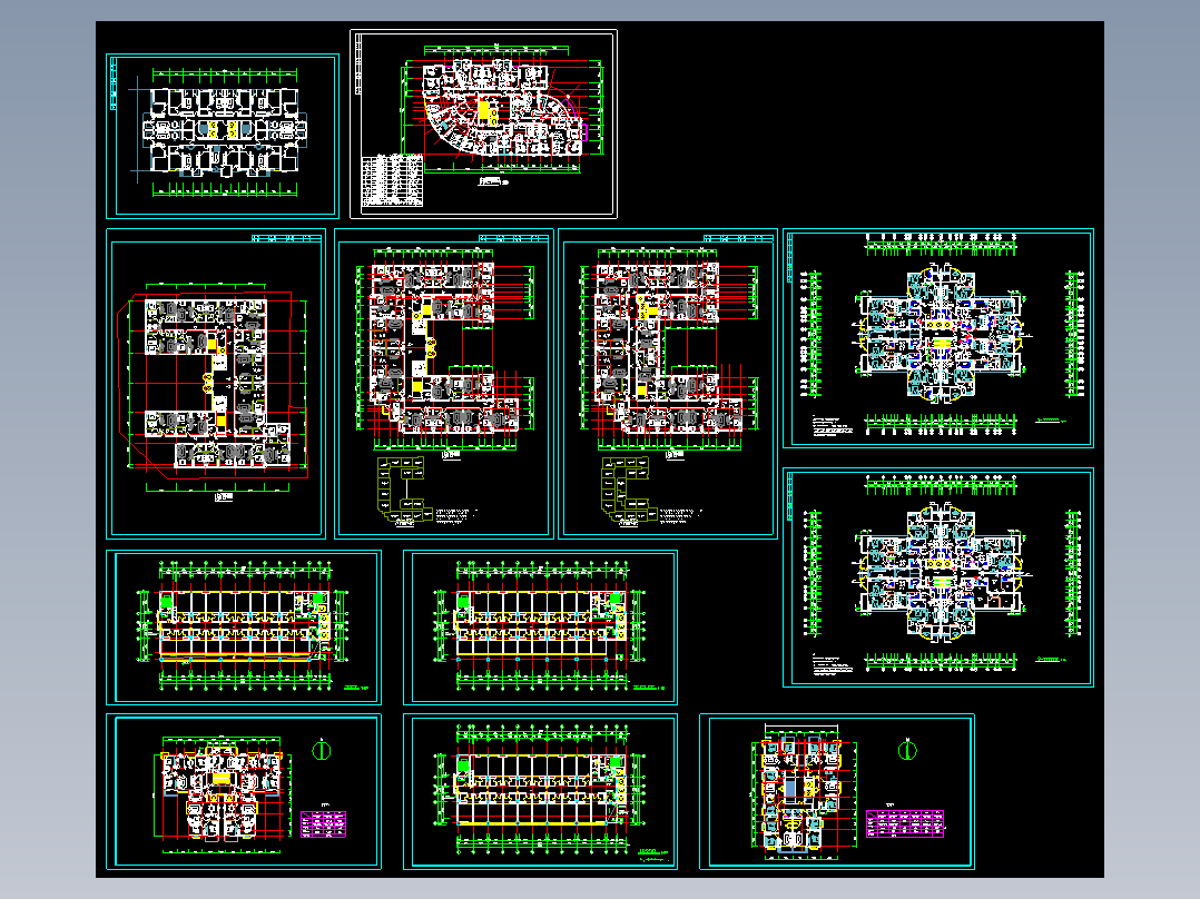 丽锦园高层住宅平面户型图