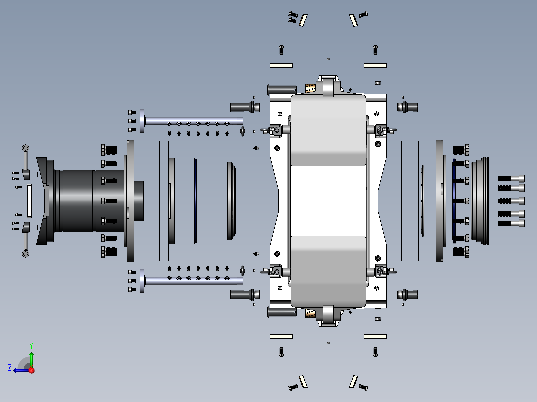 轧钢机轴承座sw20可编辑右视图