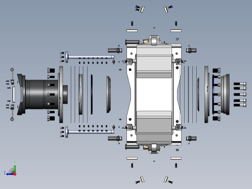 轧钢机轴承座sw20可编辑右视缩略图