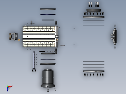 轧钢机轴承座sw20可编辑俯视缩略图