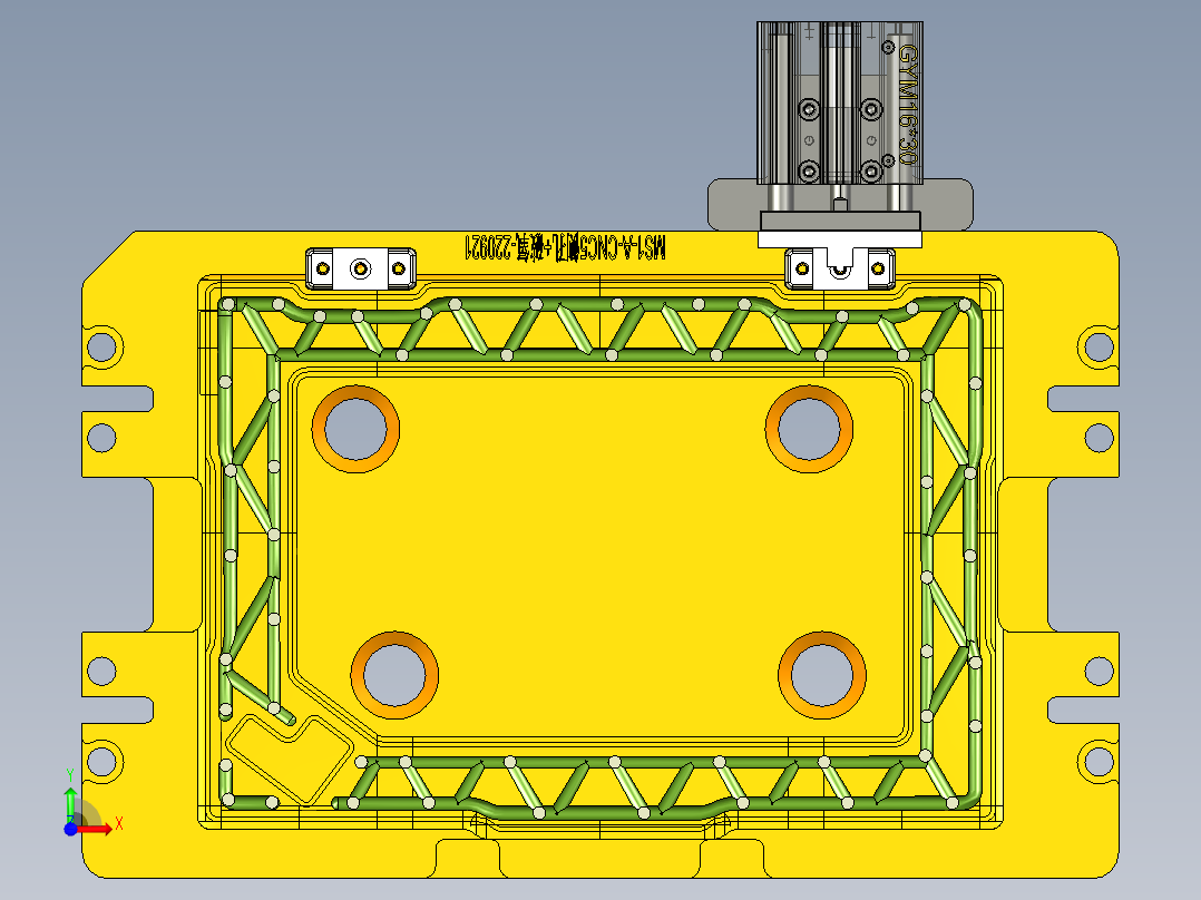 MS1-A-笔记本CNC工装夹具三维模型CNC5侧孔+破氧-220921前视图