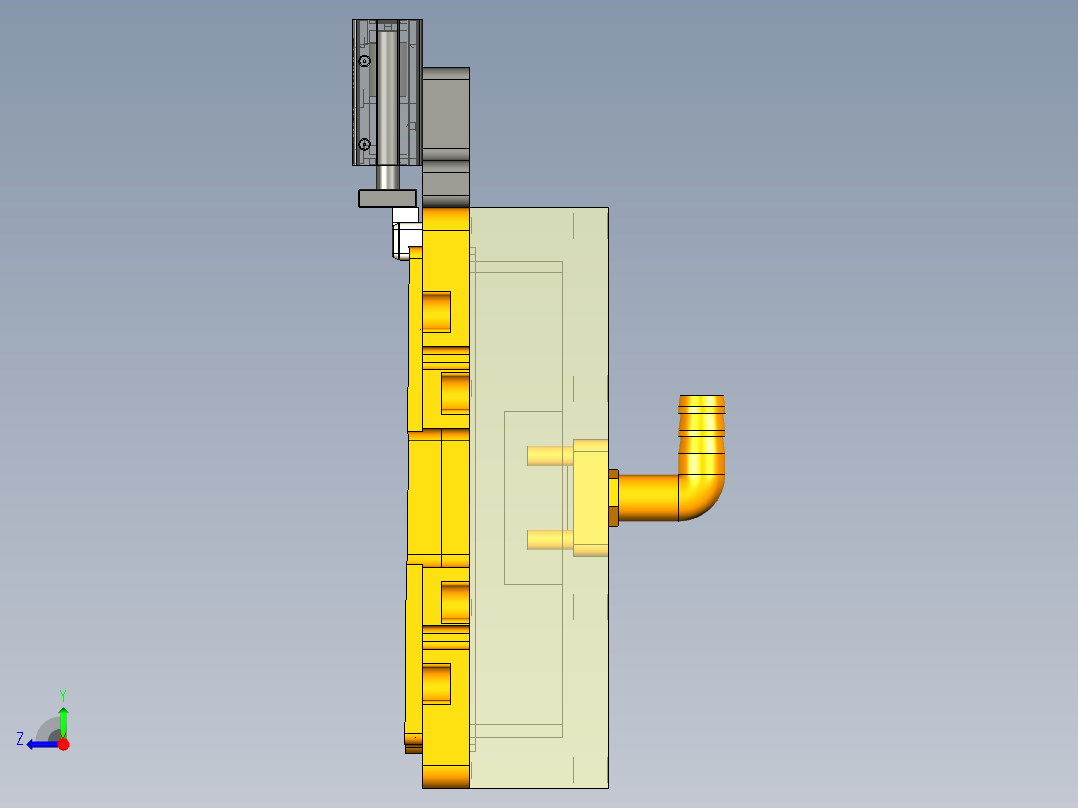 MS1-A-笔记本CNC工装夹具三维模型CNC5侧孔+破氧-220921右视图