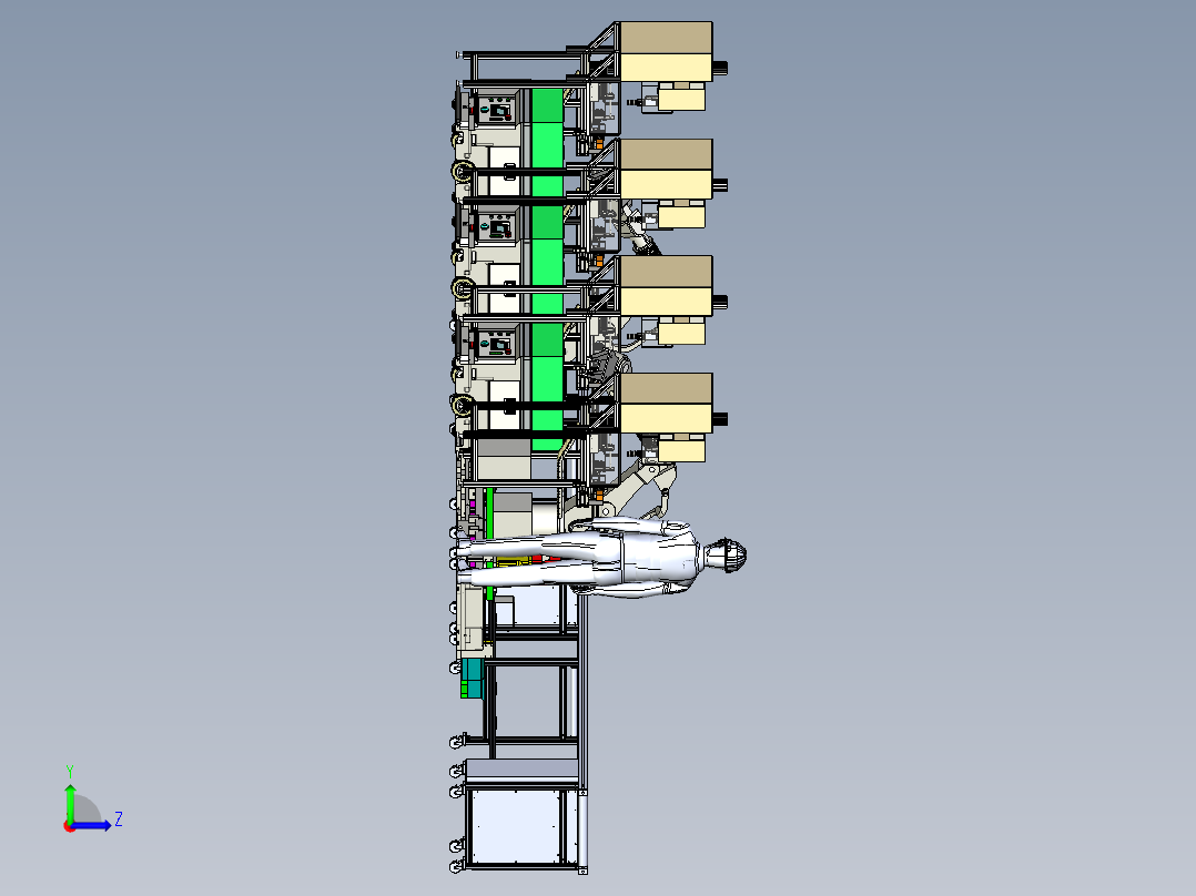 轴承的自动化检测与分拣模拟左视图