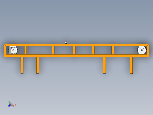 1出3机架产品输送链前视缩略图