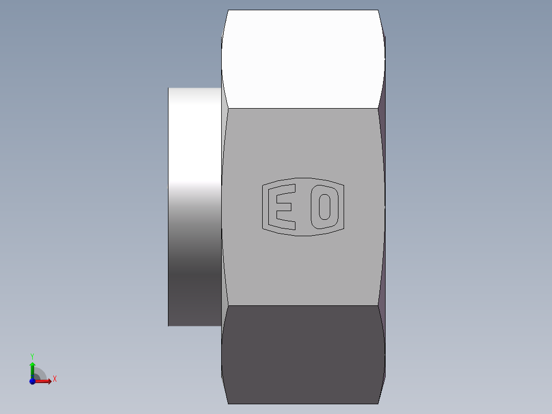 锥孔螺堵、9C-45前视图