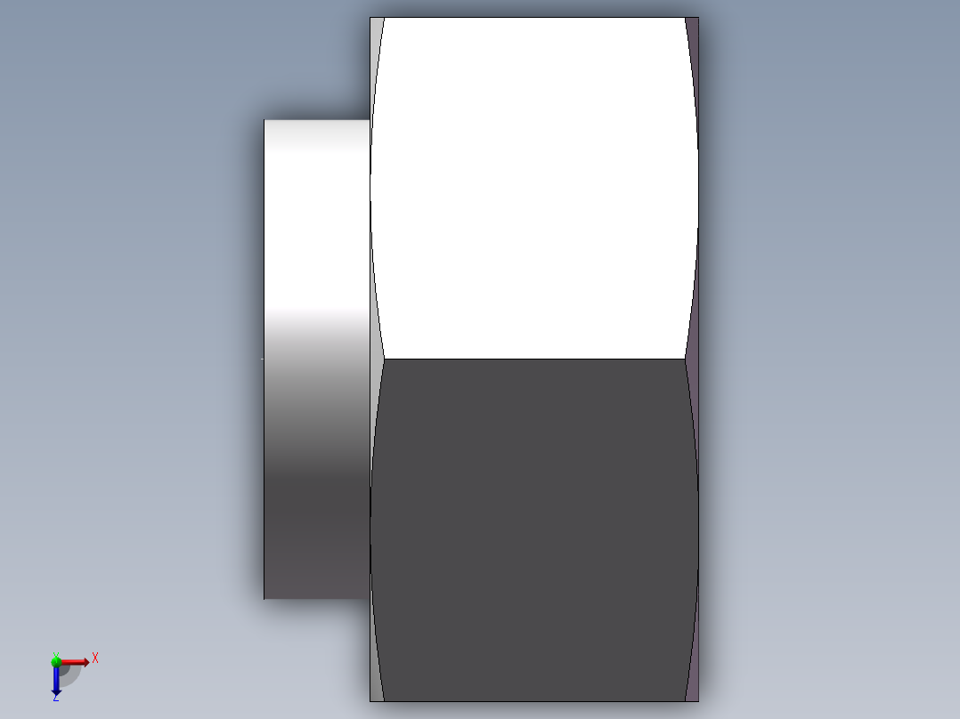 锥孔螺堵、9C-45俯视图